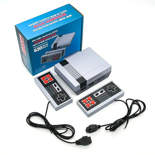 Handheld Family Mini TV Recreation Video Game Console AV Output Retro Built-in 620 Classic Games Dual Gamepad Gaming Player Gift