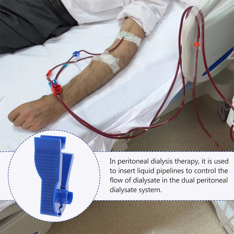 10 Pcs Dialysis Clip Plastic Peritoneal Supplies Tube Holders Accessories Universal Tubing Clips Abs Pipe