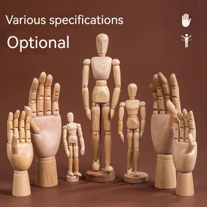 Jointed Doll Drawing Sketch Mannequin Model Movable Limbs Wooden Hand Body Draw Action Toys Figures Home Decor Artist Models