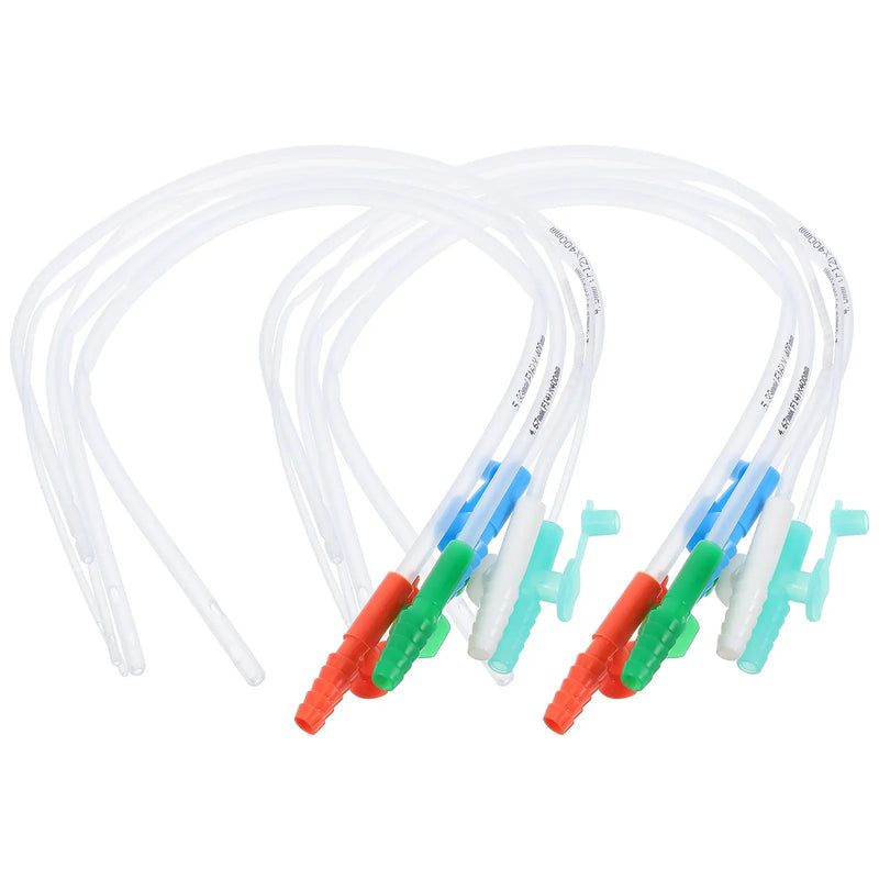 10 Pcs Aspirator Sterile Catheter Suction Mucus Removal Device Adults Soft Household Tubing Silica Gel Catheters Men Child