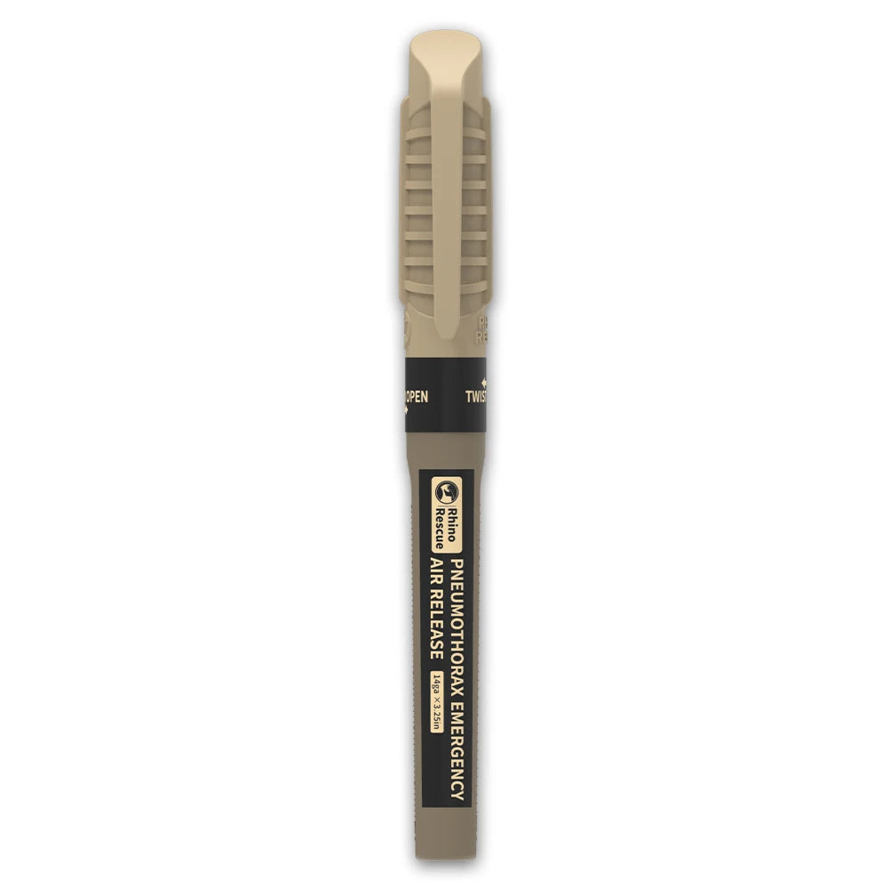 RHINO RESCUE Pneumothorax Needle: Expert Emergency Chest Ventilation & Decompression Kit,Chest Wound Care