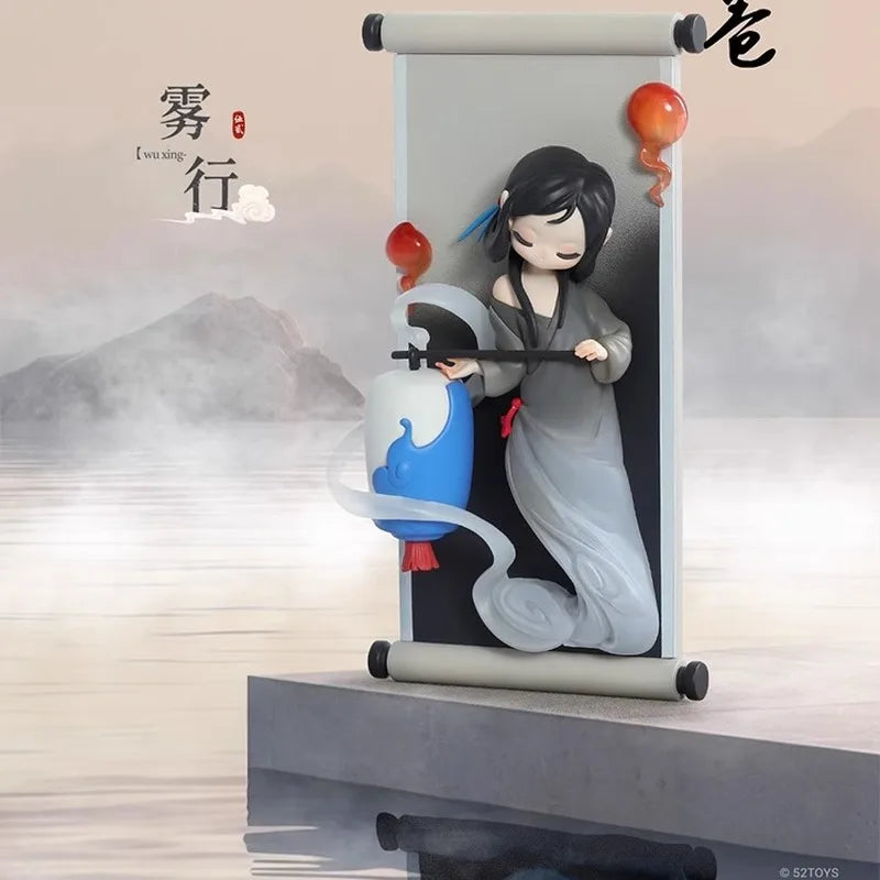 New Sleep Blind Box Chinese Scrolls Series Mysterious Surprise Box Collect Figure Cute Desk Ornament Model Guess Toys Doll Gifts