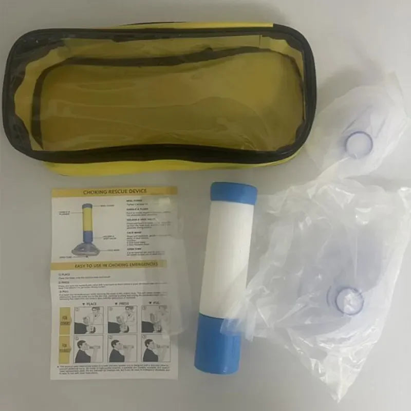 First Aid Kit Choking Respiratory Anti Asphyxia Face Mask CPR Artificial Emergency Adults & Children 2 Size Home Rescue Device
