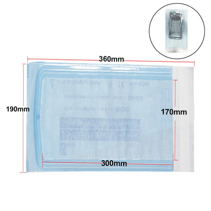 200 PCS Self Sealing Sterilization Pouch Bags for Nail Tools Grade Paper Disposable Dental Tattoo Accessories Tool Storage Bag