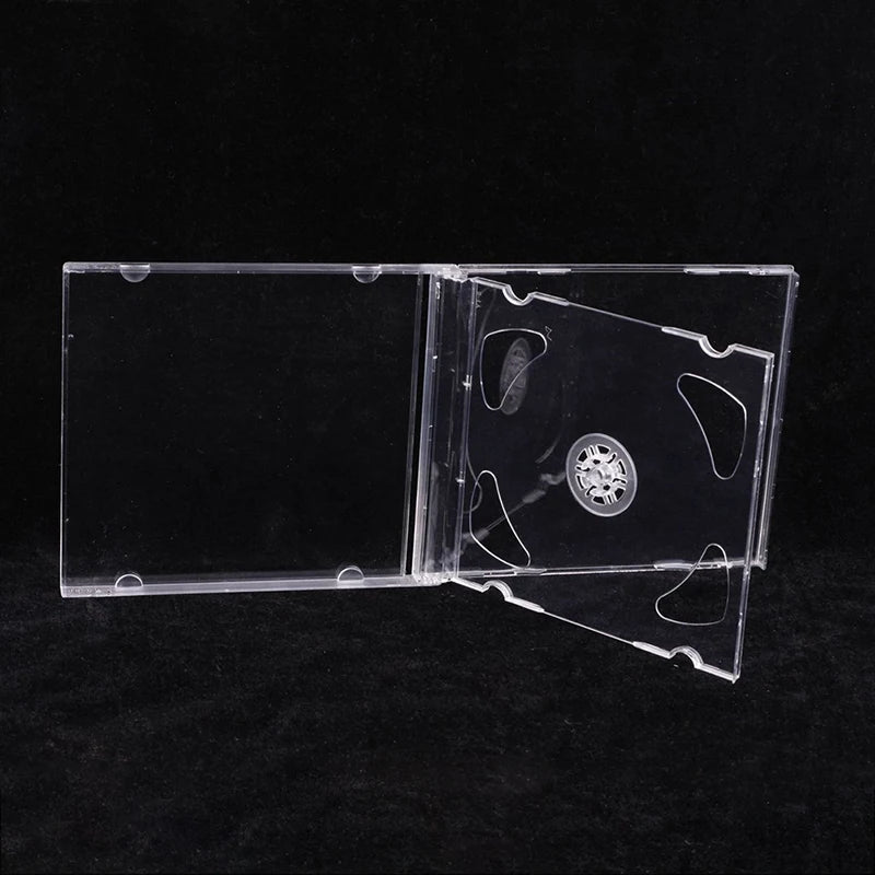 Transparent Bottom CD Box Empty CD Case PP Plastic CD Case CD Case Capacity 1-2 Discs
