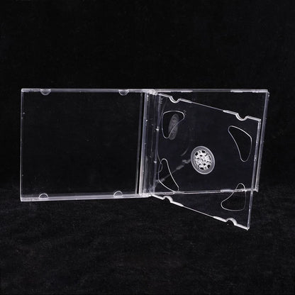 Transparent Bottom CD Box Empty CD Case PP Plastic CD Case CD Case Capacity 1-2 Discs