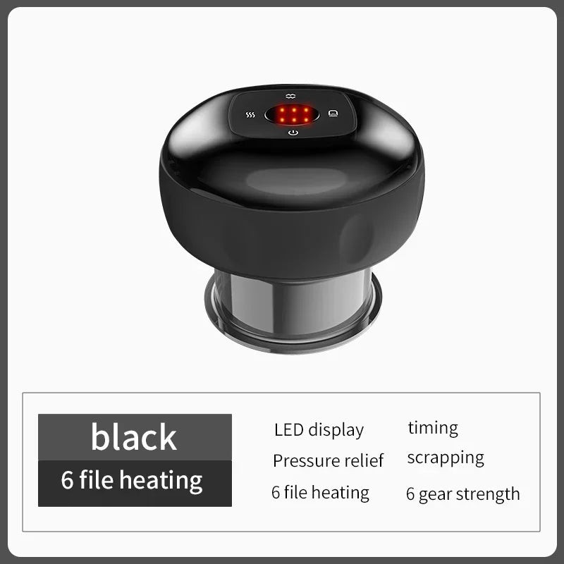 Electric Vacuum Cupping Massage Anti Cellulite Magnet Therapy Wireless Guasha Scraping Fat Burner Slimming Body Scraping Cupping