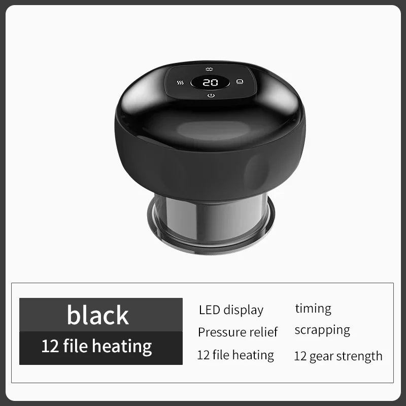 Electric Vacuum Cupping Massage Anti Cellulite Magnet Therapy Wireless Guasha Scraping Fat Burner Slimming Body Scraping Cupping