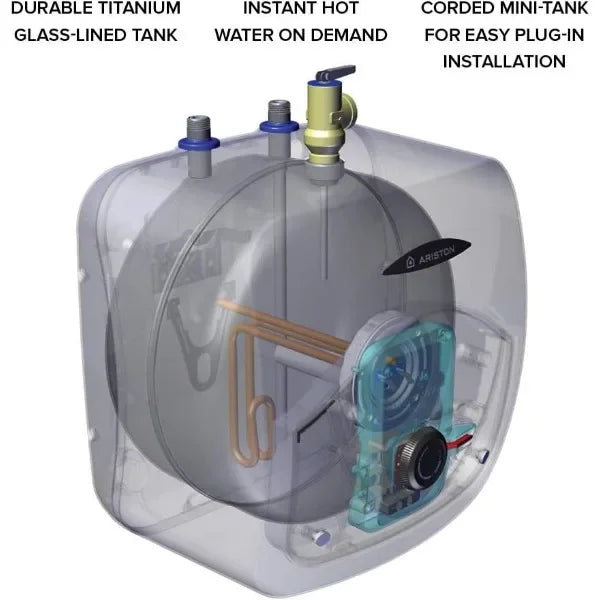 Ariston Andris 4 Gallon 120-Volt Corded Point of Use Mini-Tank Electric Water Heater