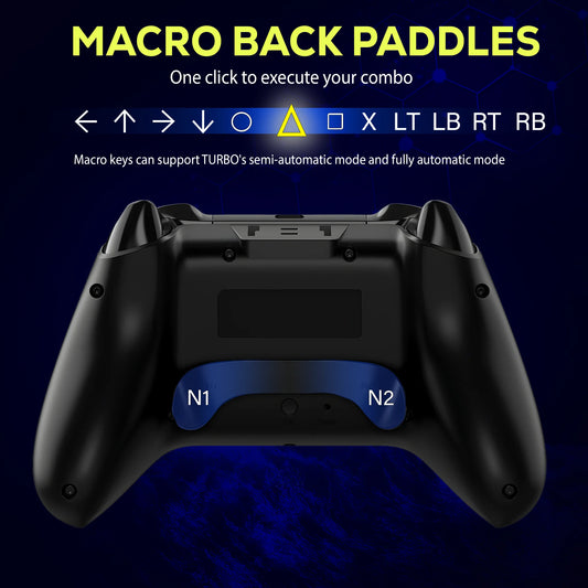 QRD Spark N5 Wireless Controller forPS5 PS4 PS3 IOS Android PC Hall Effect 9-color LED lights Vibration effect PS4 Gamepad