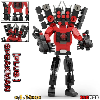 New Skibidi Toilet Weapon Titan TVMan Figure Building Block Toys For Boy Speakerman Bricks DIY Model Toy For Kid Adult Xmas Gift