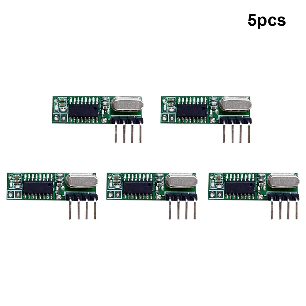 QIACHIP 433Mhz RF Transmitter and Receiver Superheterodyne ASK 433 Mhz Module With Antenna For Arduino Uno Wireless Diy Kits