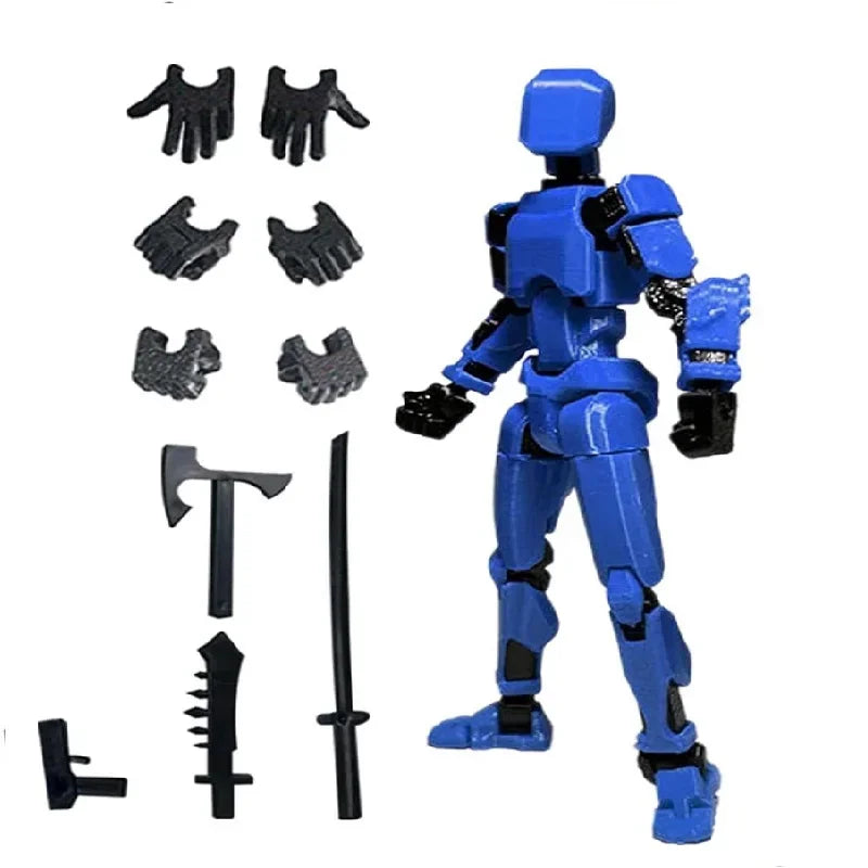 Titan 13 Action Figures T13 Figure 3D Printed Multi-Jointed Movable Lucky 13 Action Figure Nova 13 Action Figure Dummy