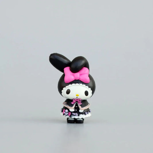 Sanrio 4Cm My Melody Figure Anime Kawaii Melody Kuromi Kt Cat Action Collection A Set of 5 Pvc Materials Gifts For Children