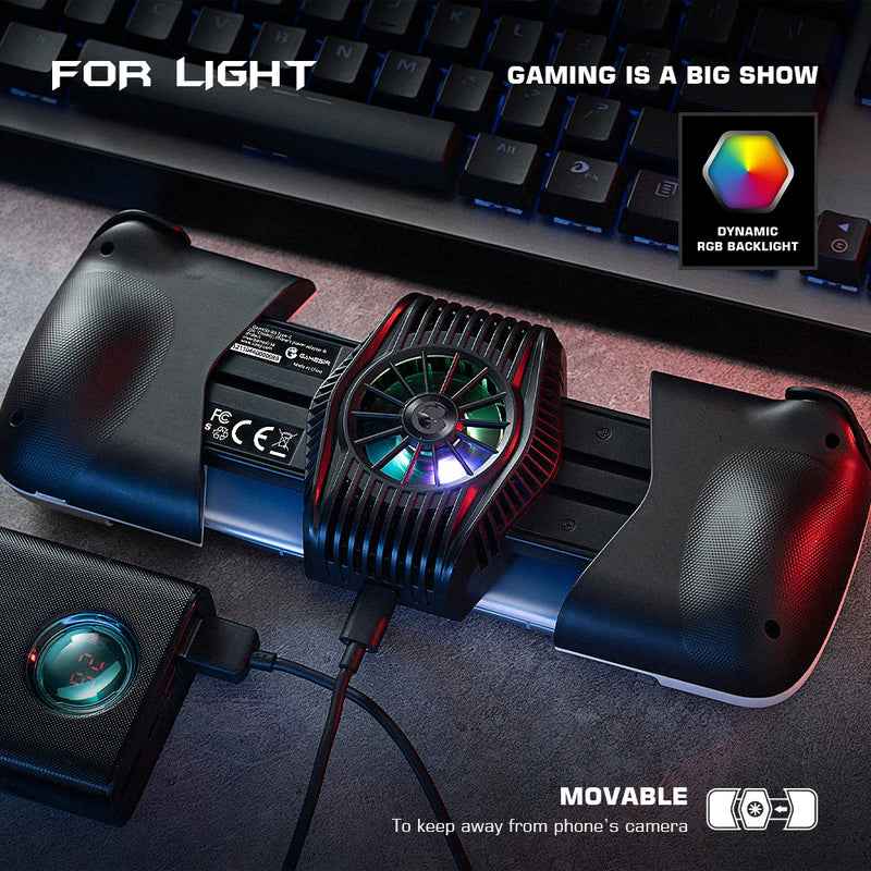 GameSir X3 Type-C Gamepad PUBG Mobile Controller with Cooling Fan for Android Cloud Xbox Game Pass STADIA PlayStation Now xCloud