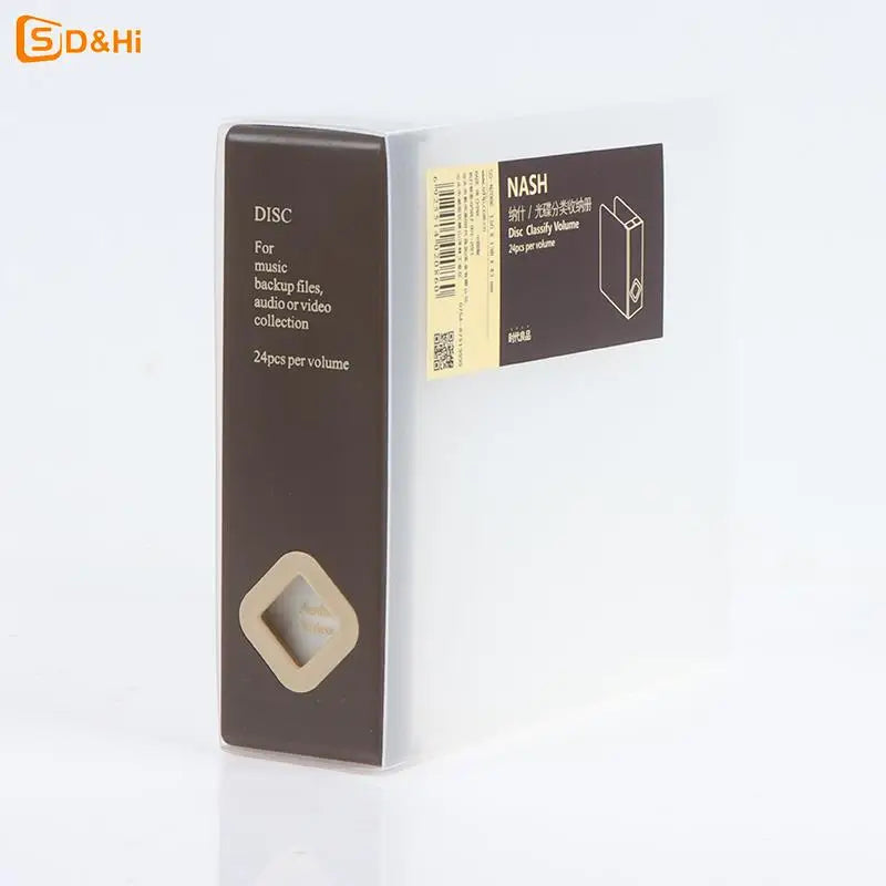 1PC CD Case 24 CD Capacity Storage Box For Bedroom Car Special CD Package CD Finishing Box Bedroom Car CD Case