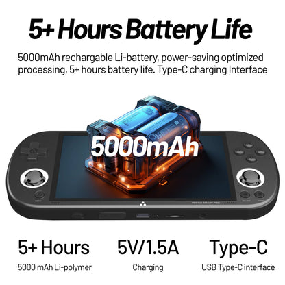 Trimui Smart Pro 4.96'' IPS Linux System Retro Handheld Game Players Portable Video Game Console 5000mAh Battery 13000+ Games