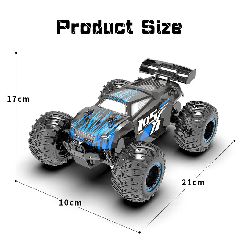 JJRC Q105 1:18 20 Km/h 2.4GHz Double Motors Drive Climbing With LED Light Off Road Remote Control Cars Drift Monster Truck Toys