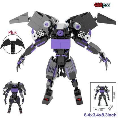 New Skibidi Toilet Weapon Titan TVMan Figure Building Block Toys For Boy Speakerman Bricks DIY Model Toy For Kid Adult Xmas Gift