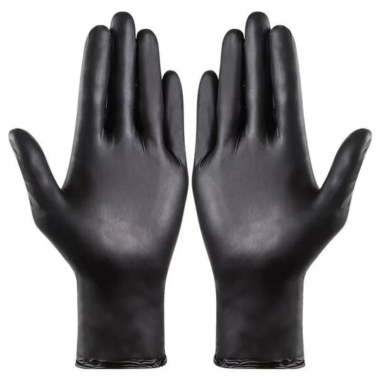 Disposable Black Nitrile Gloves Latex Free Waterproof Gloves for Kitchen Cooking Housework Cleaning Garden Pet Care Car Industry