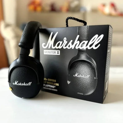 Marshall MONITOR II Wireless Bluetooth Headphones Classic Earphones Deep Bass Foldable Pop Rock Retro Music Microphone Headset