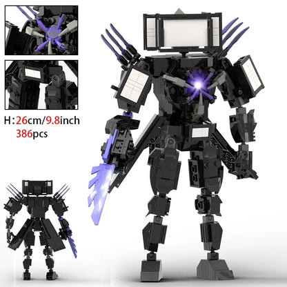 New Skibidi Toilet Weapon Titan TVMan Figure Building Block Toys For Boy Speakerman Bricks DIY Model Toy For Kid Adult Xmas Gift