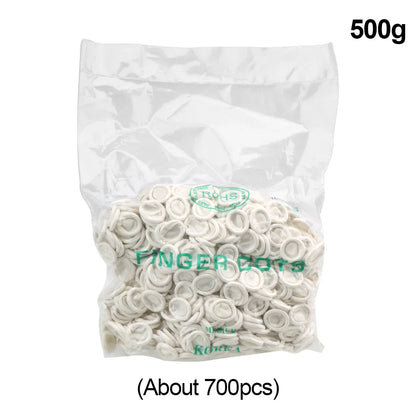 Non-toxic White Protective Rubber Gloves Nature Latex about 260/700 Piece Disposable Fingertip Gloves Finger Cots