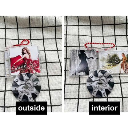 1pcs Custom mini CD case NFC Play songs DIY Artist Singer Music CD Smart Keychain Backpack decorative hangings