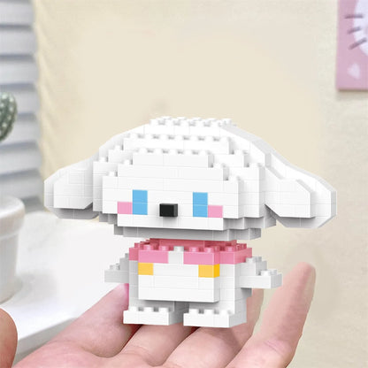 Disney Anime Princess Building Blocks Stitch Mickey Mouse mini Action toy Figures Blocks Toys Bricks Assemble Toys Kids Gifts