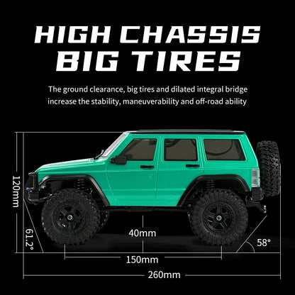 JJRC RC Car New C8809 1/18 Climbing Car 2.4G Remote Control Crawler 4WD Electric Climbing Off-Road Model Car Toys for Children