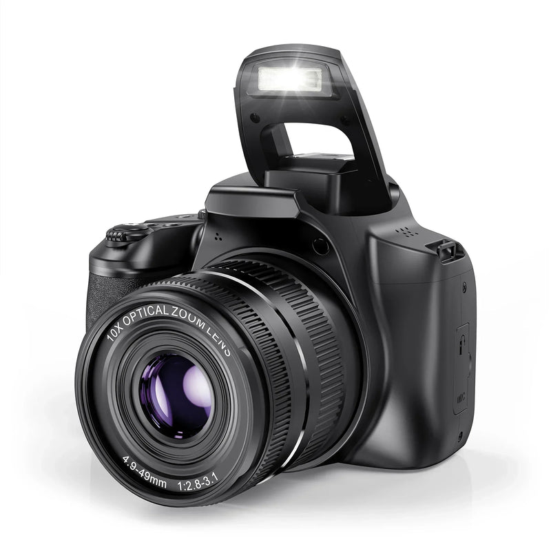 40X Digital Zoom Cameras for Photography 4K Optical Vlog Camera for YouTube with Flash 64MP WiFi Livestream Webcam Video Camera
