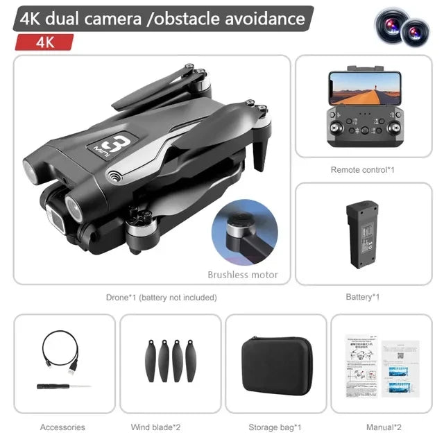 Xiaomi Z908Pro Max Drone with 4k professional Dual HD camera Mini Drone ESC FPV Obstacle Avoidance Brushless Quadcopter RC Toys