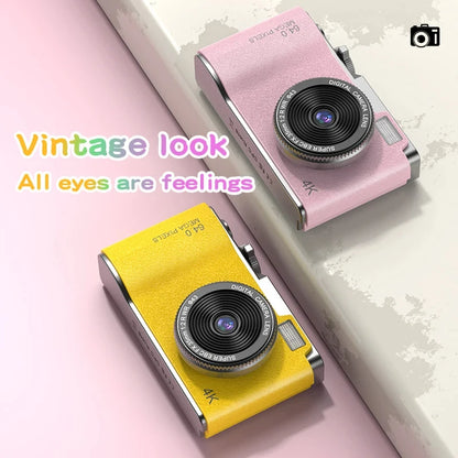 HD Digital Camera Children Camcorder 2.4" 64MP Autofocus Vlogging Camera Compact Cameras for Kid Adult Beginners Rechargeable