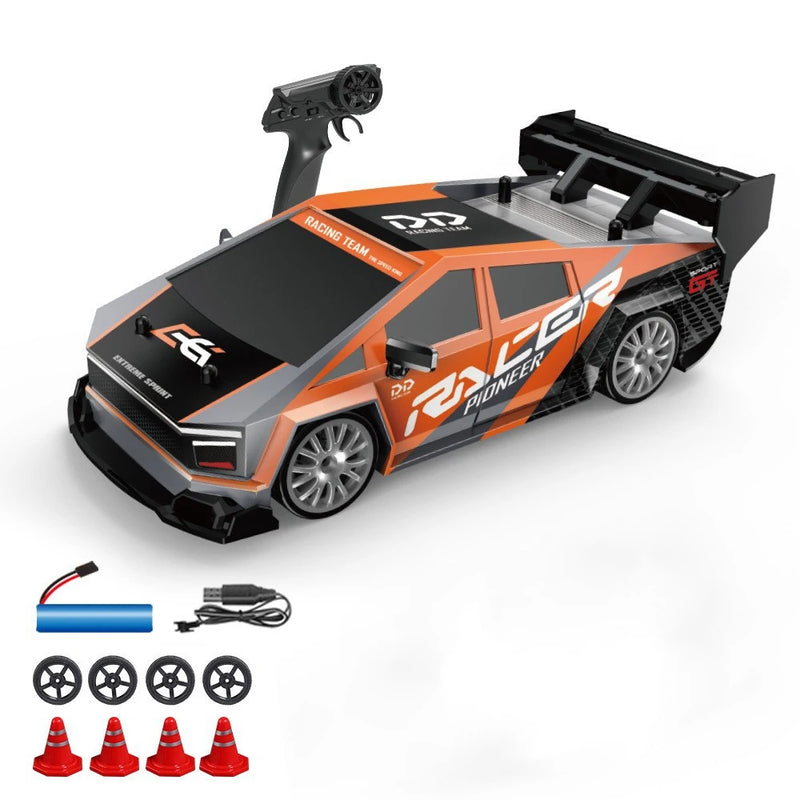 Drift RC Car 4WD 1:24 2.4G High Speed with Light Remote Control Car Toy GTR Model AE86 Vehicle RC Racing Car Toy for Kids Gift