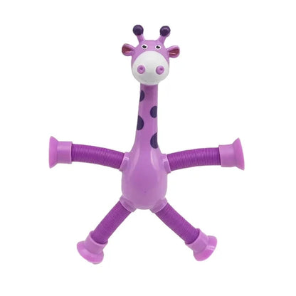 Soft Silicone Building Blocks Toy Animal Shape Suction Toy for Kids Stress Release Parent-Child Interactive Game Sucker Bath Toy