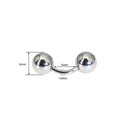 1Pc 316L Surgical Steel Curved Barbell Christina Vertical Hood Piercings Sexy Vagina Piercings Genital Piercing VCH Body Jewelr
