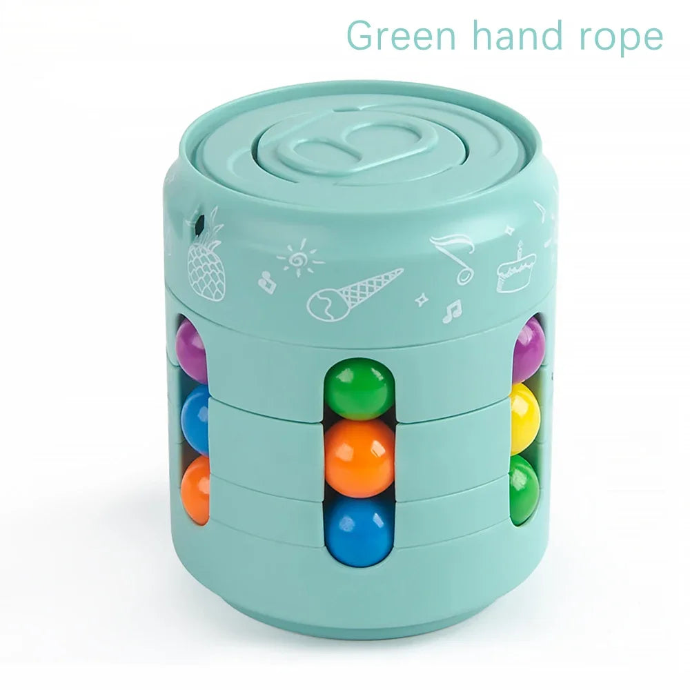 Magic Cube Fidget Toys For Children Intelligence Fingertip Cube Disk Spin Educational Cube Toys Antistress Christmas Gifts