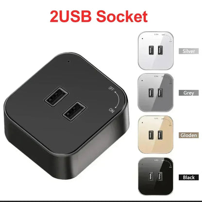 Power Movable Power Track Socket Appliances Popular US/UK/EU/FR Universal Outlets Wall Electrical Plug Adapter with USB/LED
