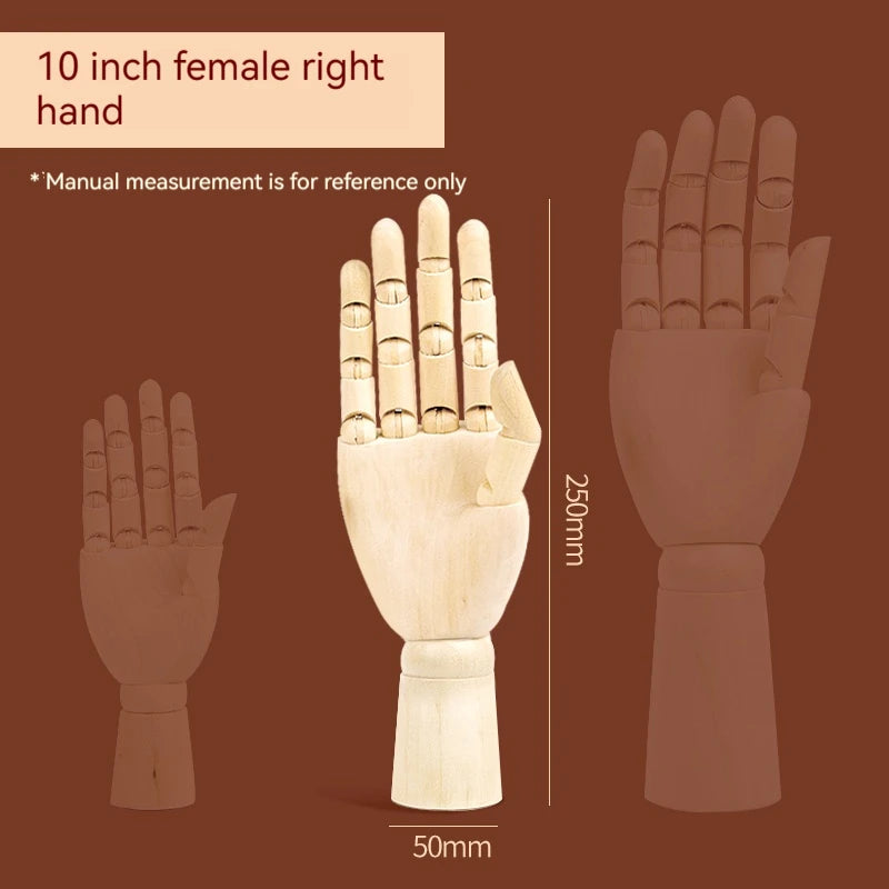Jointed Doll Drawing Sketch Mannequin Model Movable Limbs Wooden Hand Body Draw Action Toys Figures Home Decor Artist Models