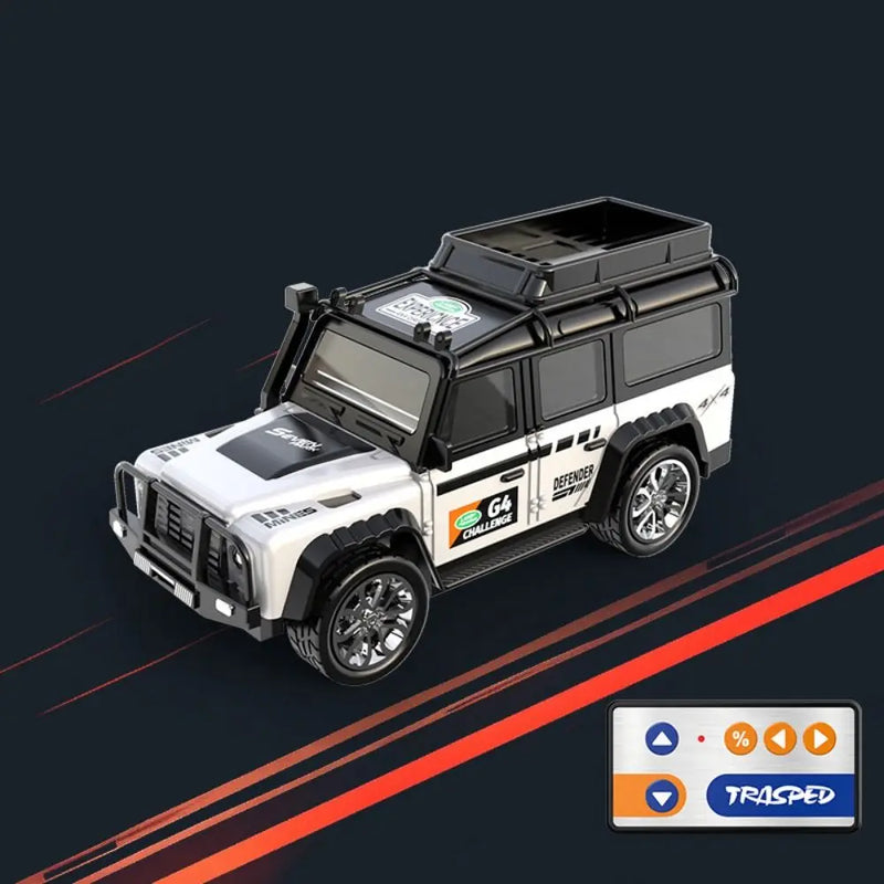 RC Cars 2.4G 5-Channel 1：64 Alloy Mini Remote Control SUV Drifts One Hour Long Endurance Electric Off-road Vehicle for Children