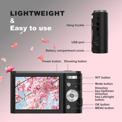 44Million Pixel Hd Digital Camera 2.8 Inch Lcd Screen 16X Digital Zoom Periscope Lens Support Video Auto Focus Camera For Gift