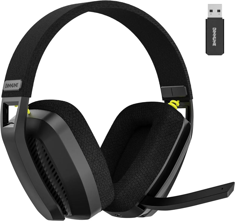 Binnune Bw06 2.4ghz Headphone Wireless Bluetooth Gaming With Mic Lightweight Headsets With Microphone For Ps5 Ps4 Pc Playstation