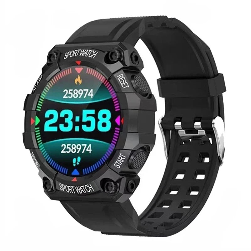 Smart Watch Men Women Blood Pressure Waterproof Sport Round Color Screen Smartwatch Smart Clock Fitness Tracker For Ios Android