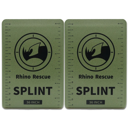 RHINO RESCUE 18/36 Inch Splint - Lightweight Reusable Combat Splint, First Aid Medical Splint For Bone Fracture Treatment