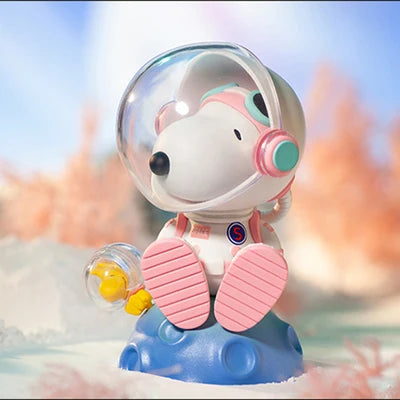POP MART Snoopy Space Series Blind Random Box Toys Kawaii Anime Action Figure Caixa Caja Surprise Mystery Box Dolls Girls Gift