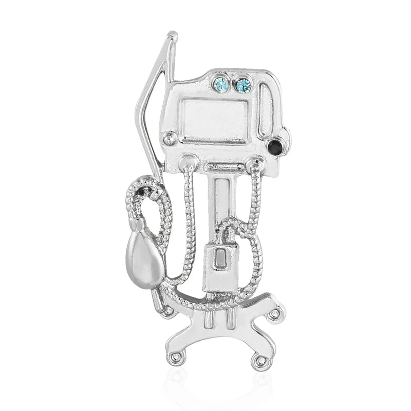 New Dialysis Machine Surgery Brooches Medical Equipment Jewelry Pins Accessory Lapel Sweater Badge Gifts for Doctor Nurse