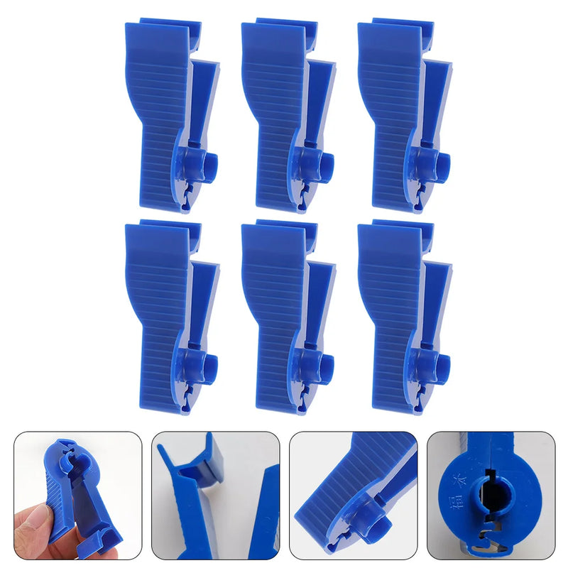 6 Pcs Permeable Pipe Clamp Tubing Bathroom Peritoneal Dialysis Supplies Peritoneum