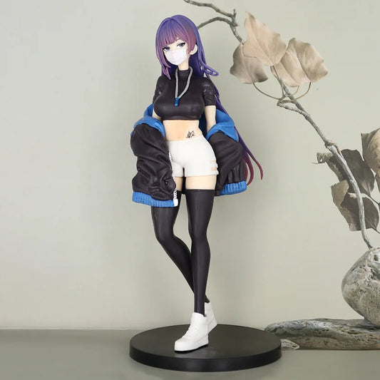 24cm Mask&Maiden Biya Una Action Figure Surgical Two-Dimensional Beautiful Girl Women'S Solid Figures Decoration Doll Toys