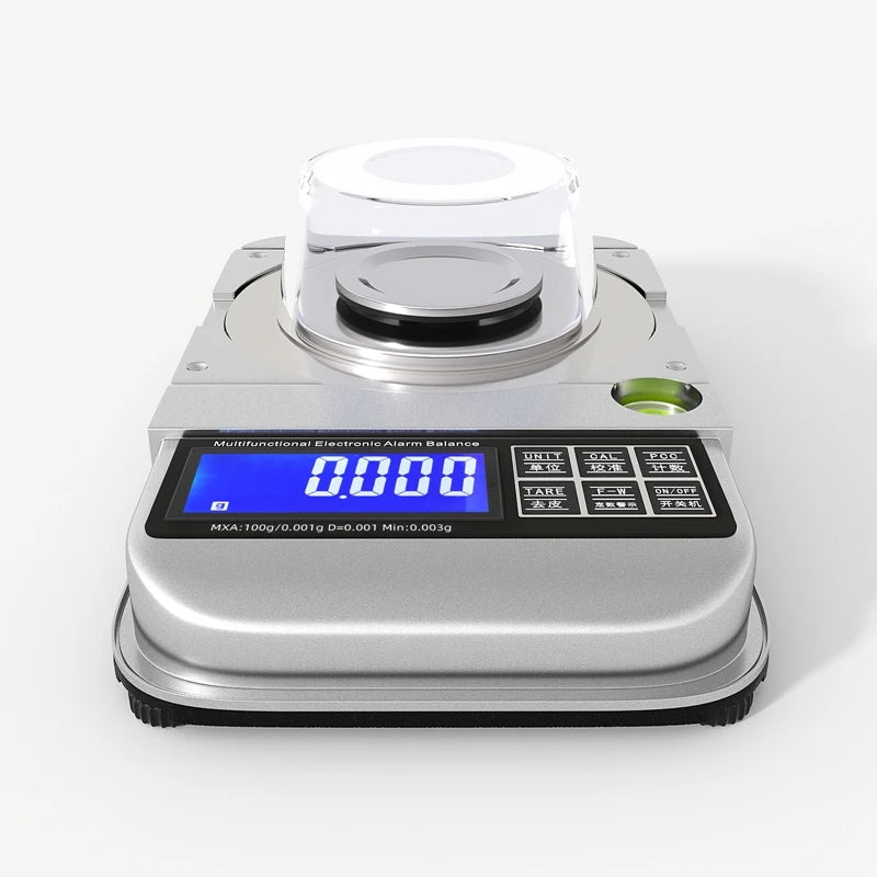 Easyover 50g/100g x 0.001g USB Charging Jewelry Scale Precision LCD Digital Fixed-number Warning Medicinal Lab Balance Weight