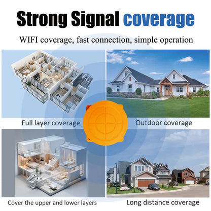 Remote Smart Home WiFi Tuya Smartlife APP Water Usage Meter Villa Apartments Remote Tank Monitor Ultrasonic Water Level Sensor